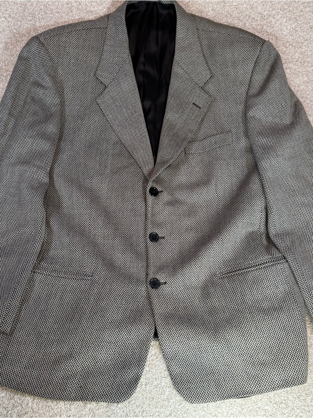 Vintage Milano Galleria Mens Blazer Wool Sport Coat Jacket Size IT 54 US 44R